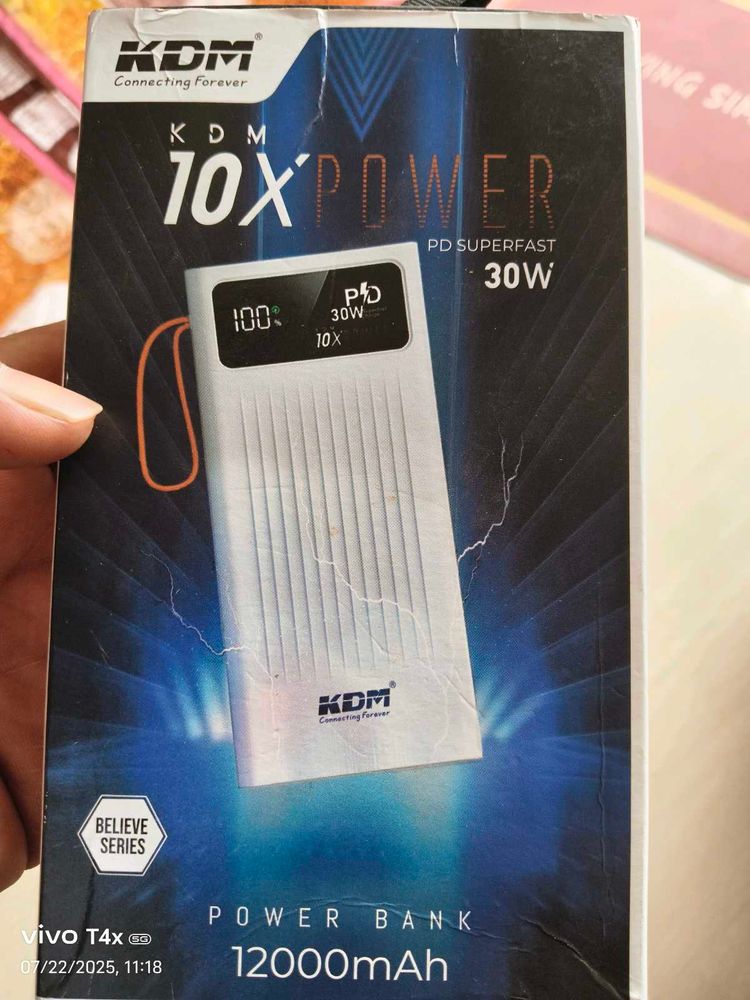KDM 10X 12000mAh Power Bank