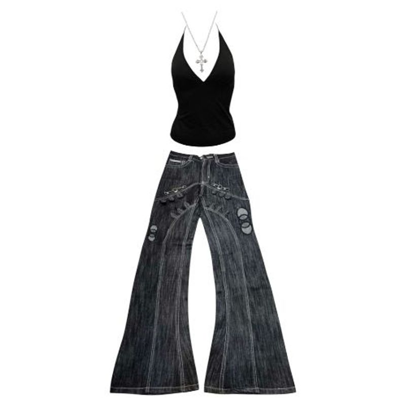 True Fit Bootcut Flare Y2K Jeans