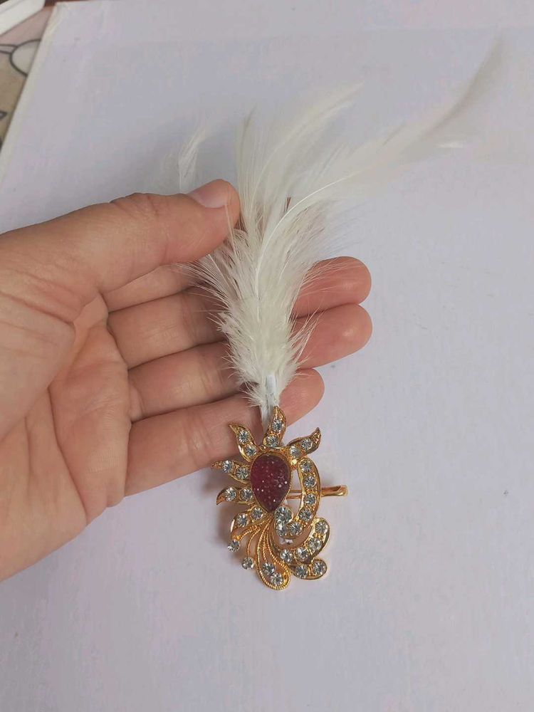 Feathered Brooch
