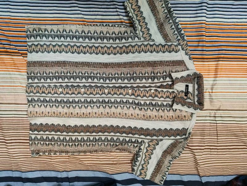 Patterned Knit Shirt