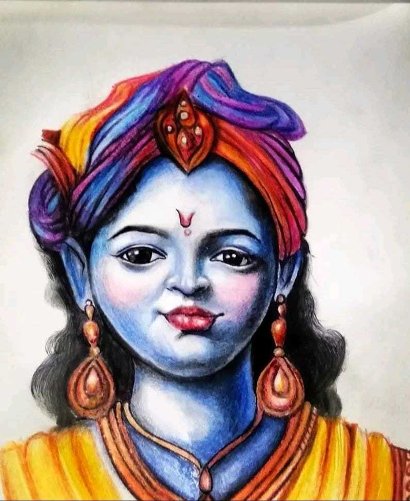Krishna Portrait Art