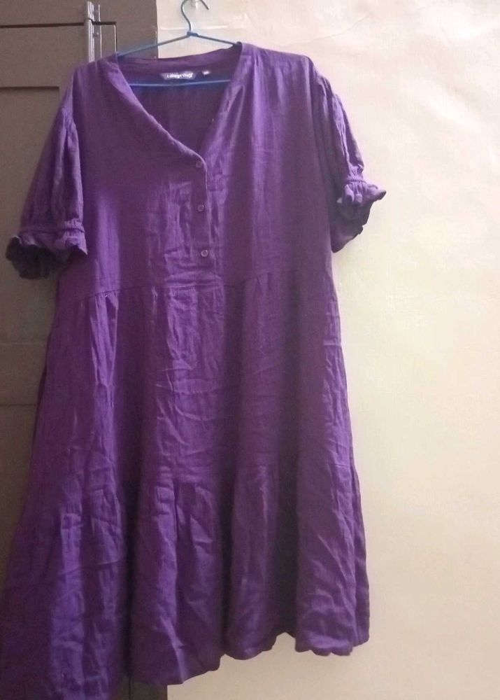 Purple Casual Dress