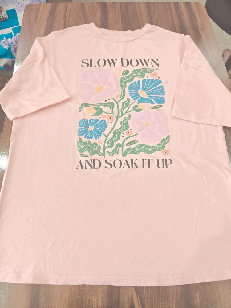 Oversized Floral Graphic T-Shirt