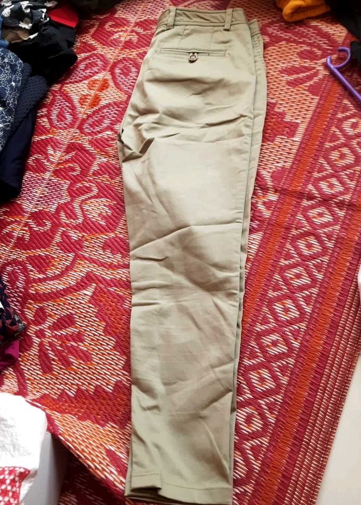 Park Avenue Formal Trousers Light Olive