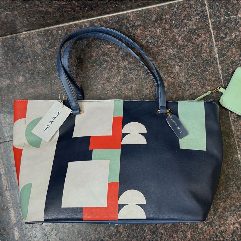 Satya Paul Tote Bag ( Has Flaw But New)