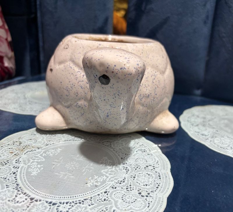 Ceramic Pot (tortoise Shaped)