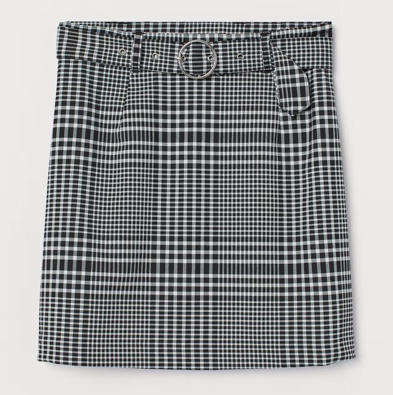 H&amp;M Black N White Skirt