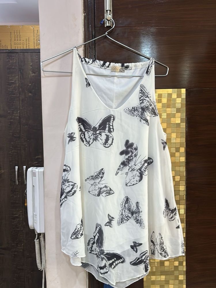 Butterfly Print Top