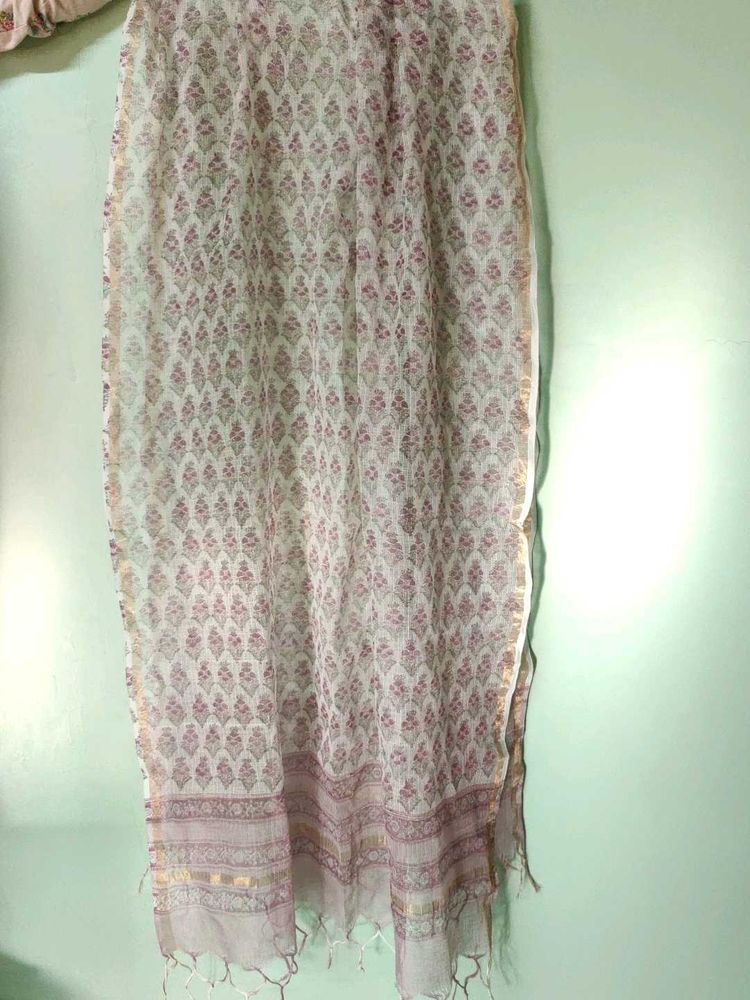 Sanganeri Hand-block printed Dupatta.✨