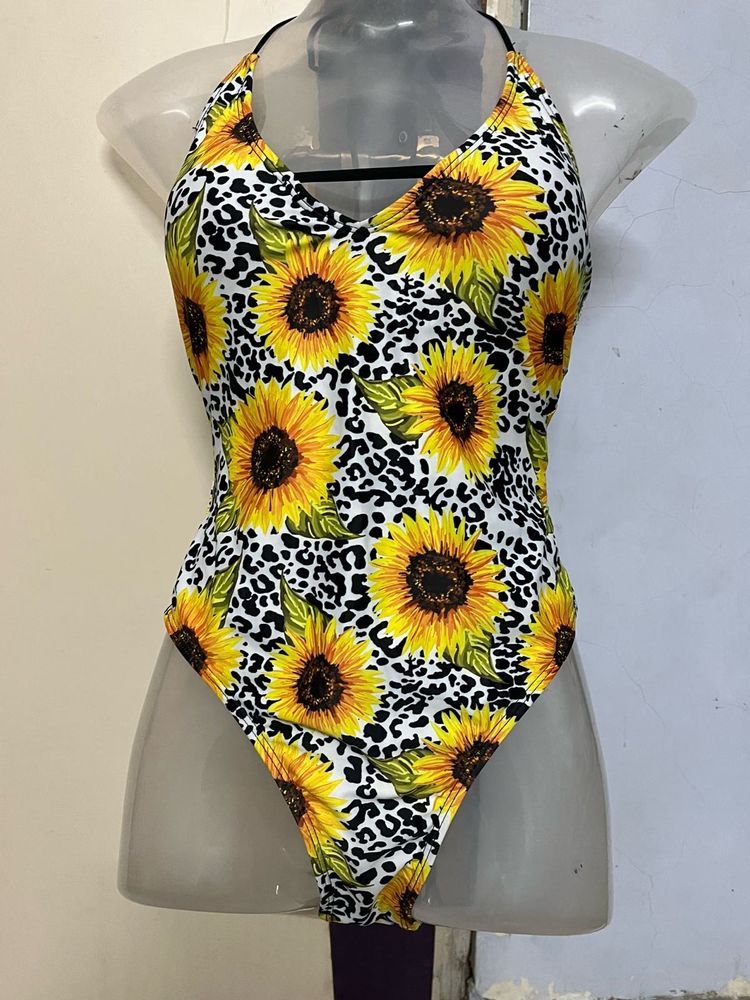 Sunflower padded Print Swimsuit
