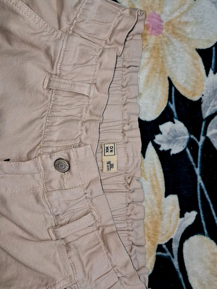 Khaki Color Jeans For Women