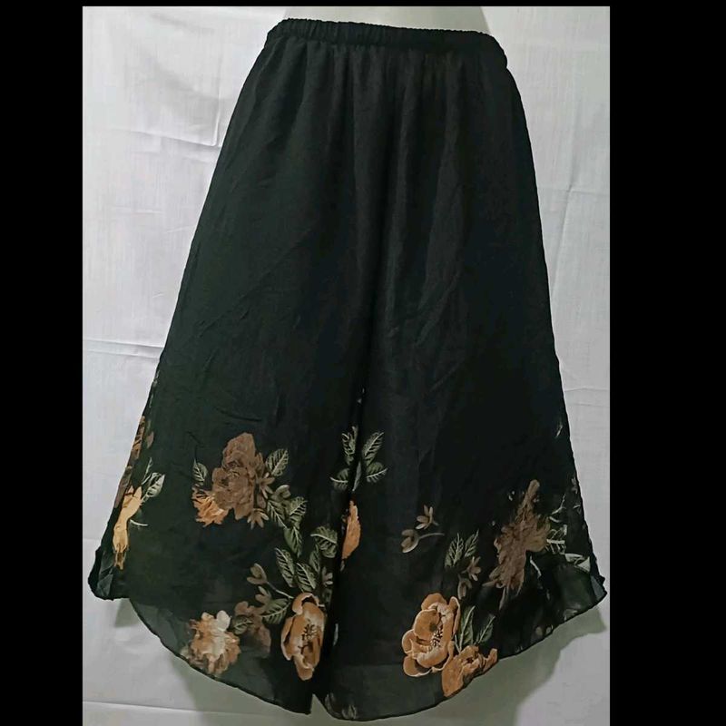 Floral Print Ethnic Skirt Palazo
