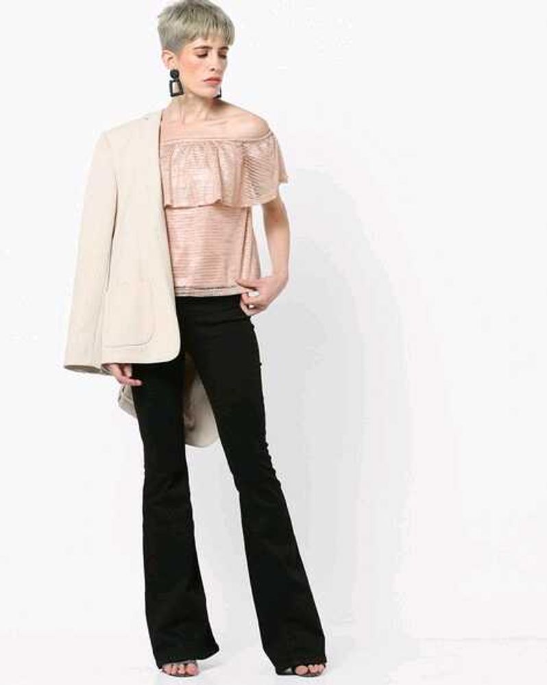 Kazo Off-Shoulder Woven Top
