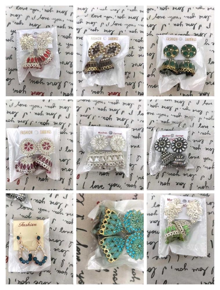 Earrings Cultures And Scrunchies Combo
