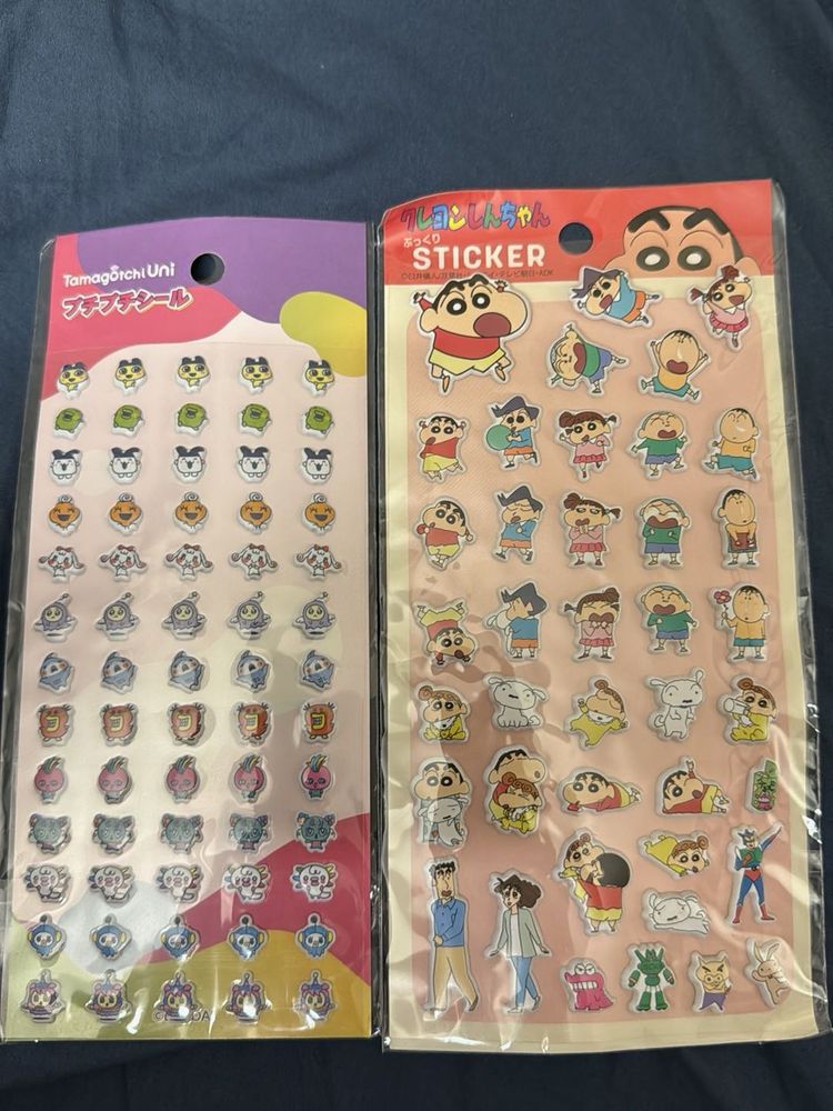 Shinchan &amp; Tamagotchi Puffy Stickers