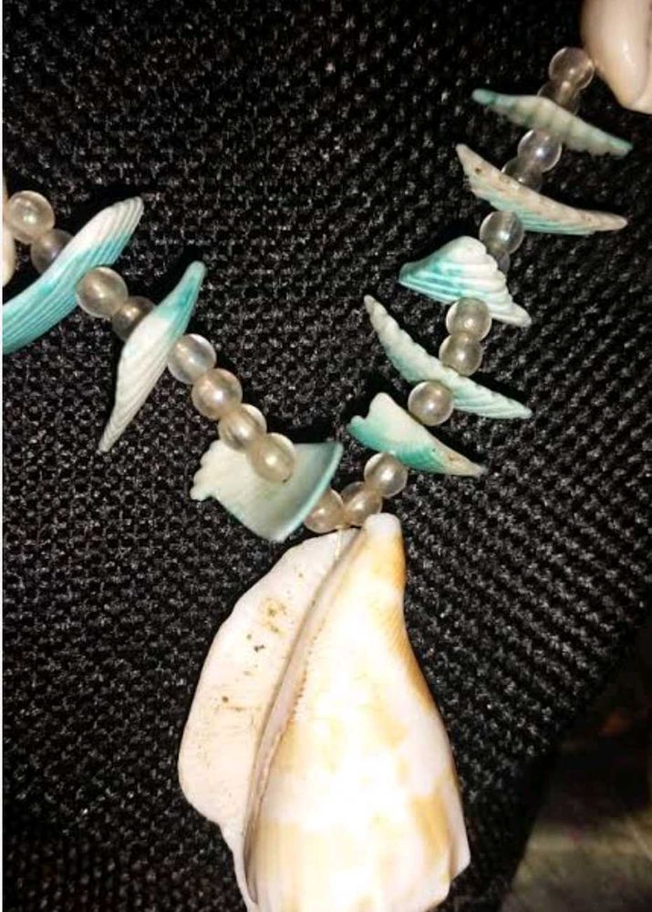 Imported Shell/Koadi &amp; Stone Beautiful Neck Piece