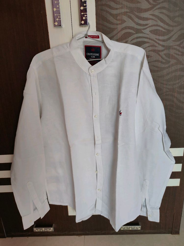 Crimsoune Club White Slim Fit Shirt