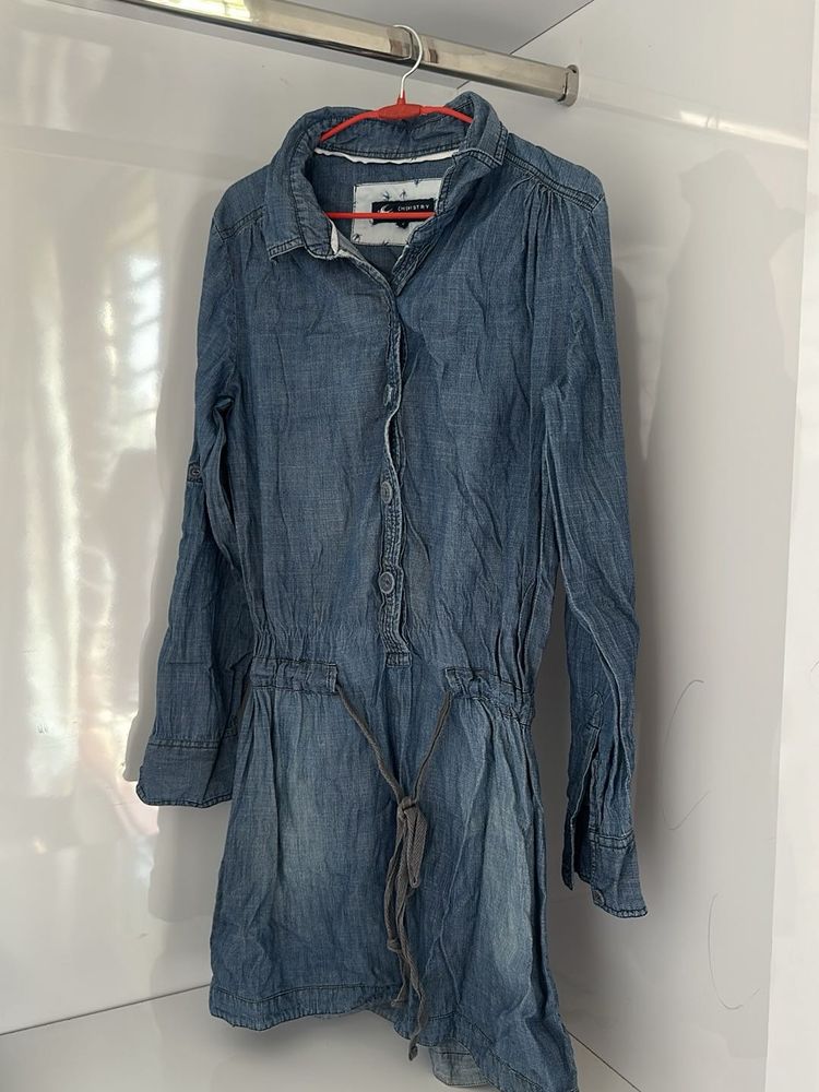 Denim Shirt Dress