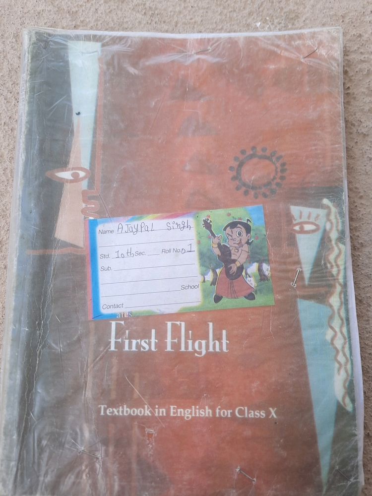 Class 10th First Flight Book