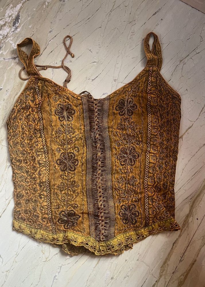 Vintage Embroidered Tank Top