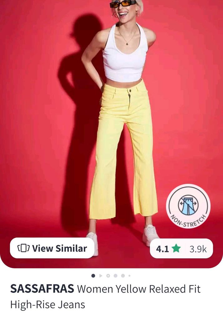 Brand New Sassafras Yellow Jeans