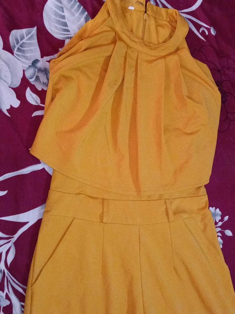 Chic Mustard Jumpsuit