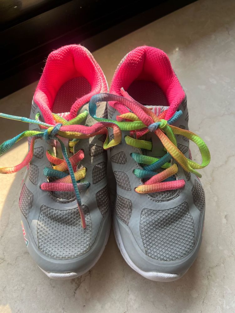 Kids FILA Colourful Athletic Shoes