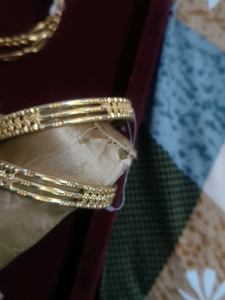 Golden kanganSetpolish kabhi nahin jayegi gold loo