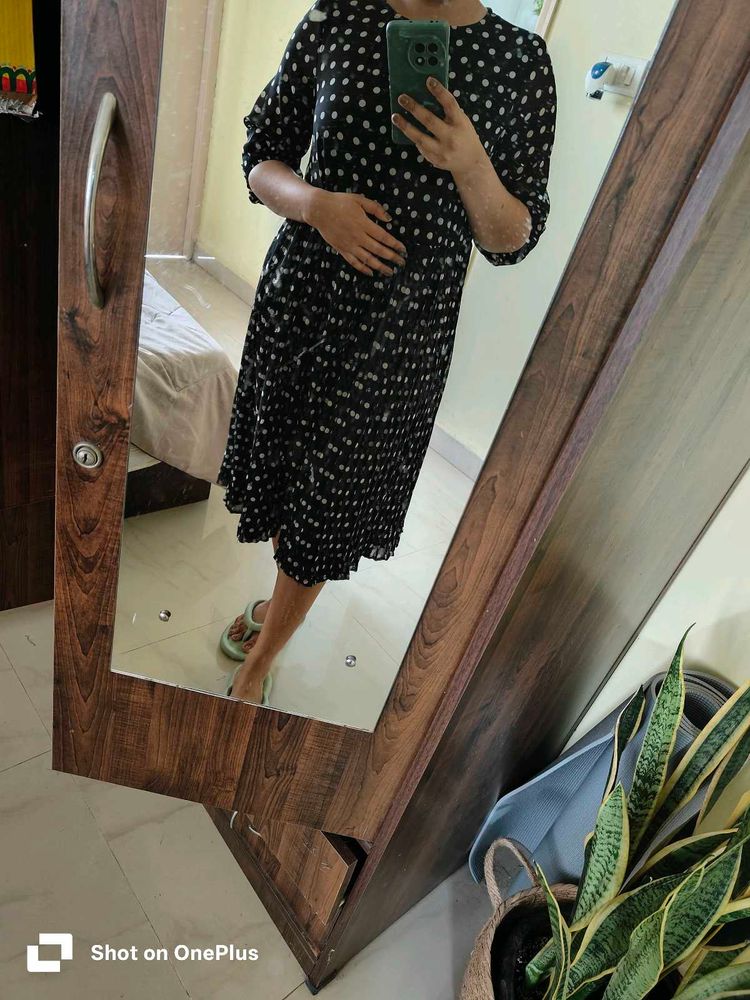 Polka Dot Aline Dress