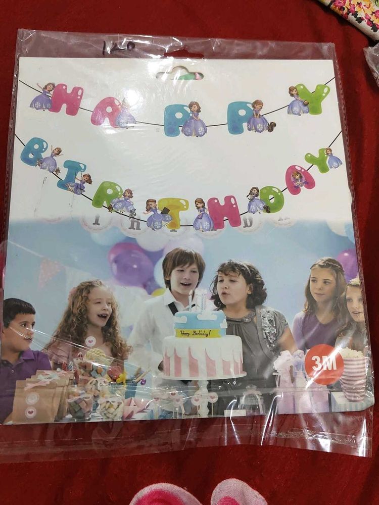 Sofia the First Birthday Banner