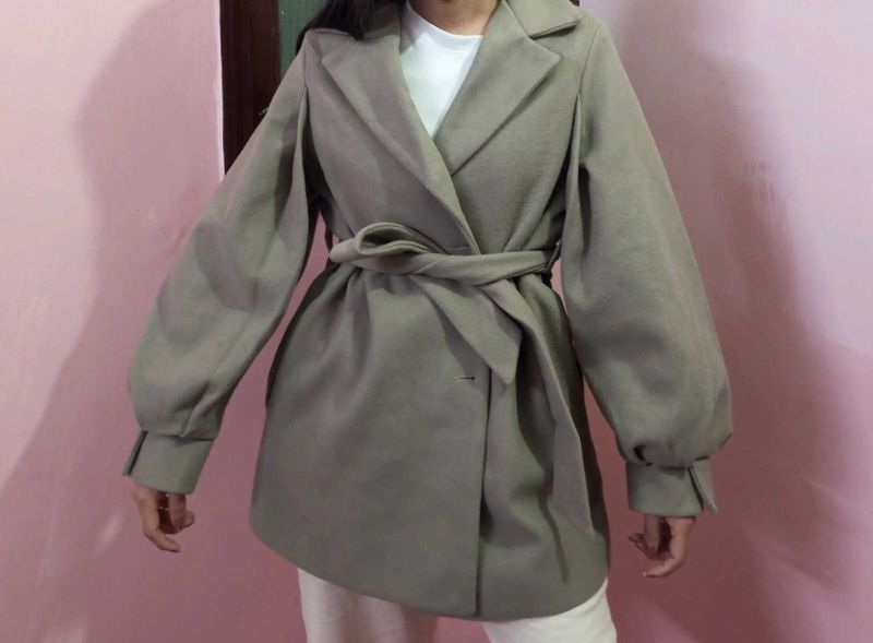 Elegant Belted Trench Coat