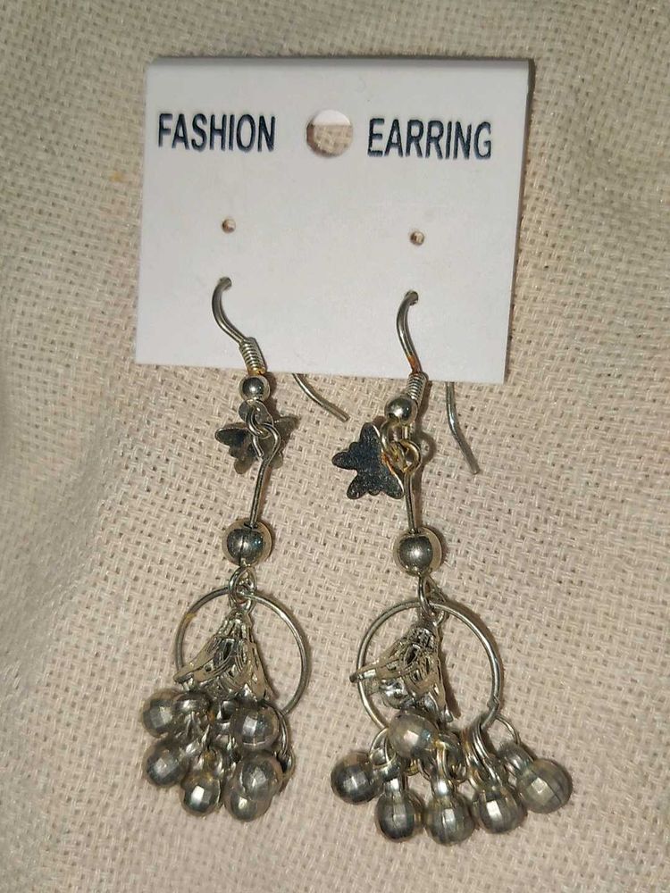 Hanging Silver Dangle Earrings
