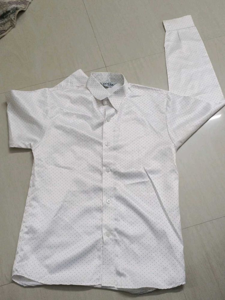White Dotted Shirt