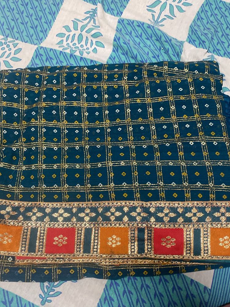 Beautiful Saree With Stiched Blouse