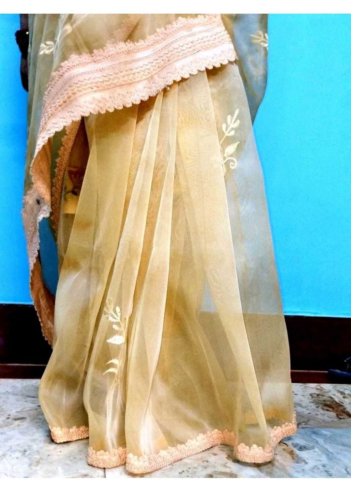 Elegant Embroidered Saree