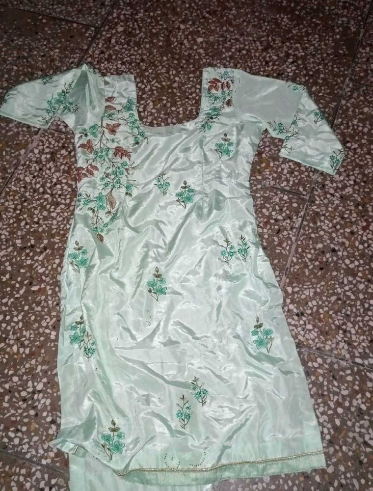 Patiala Silky Smooth Crepe Silk Suit