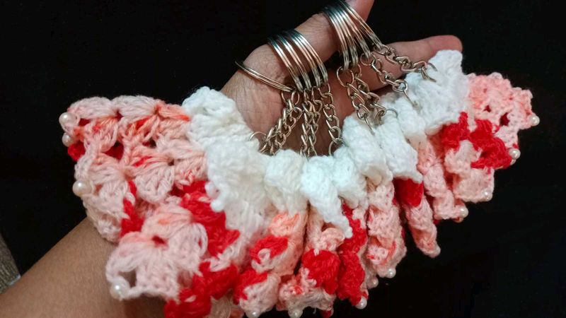 Handmade Crocheted Keychains (Set of 5)