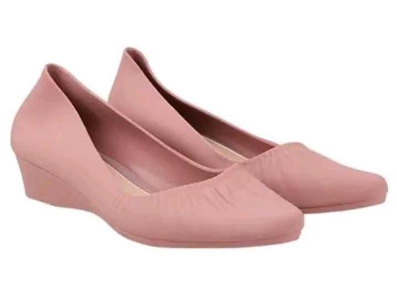 Pink Wedge Heel Shoes