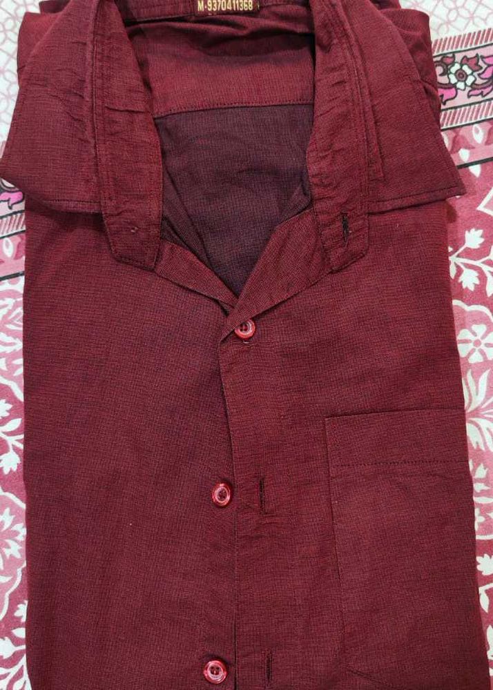 Maroon Casual Shirt