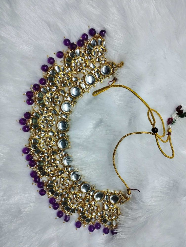 Heavy Set Without Earring With Purple 💜 Beats