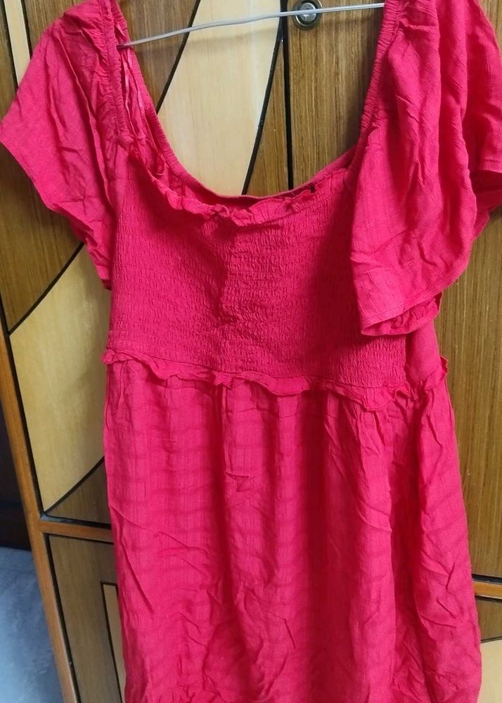 Red Fit And Flare Dress