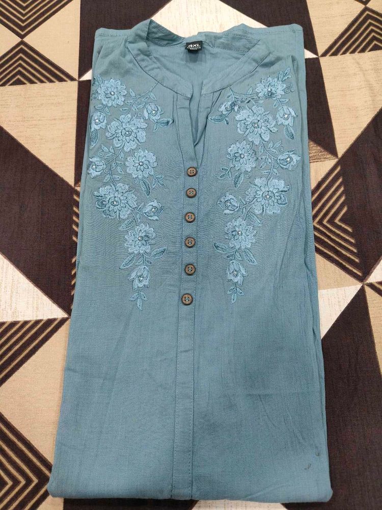 Blue Grey Kurti