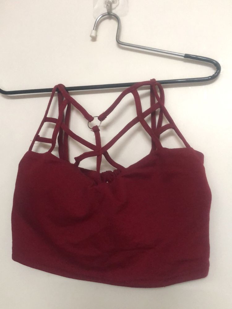 Crop Top (Cherry Red)