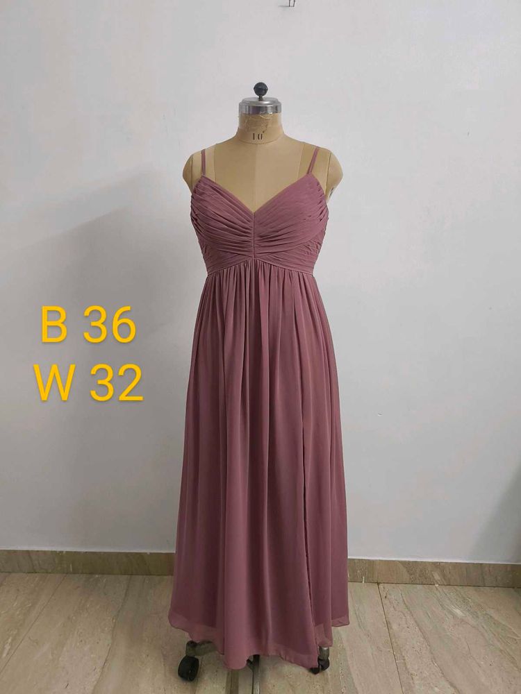 Mauve Chiffon Gown