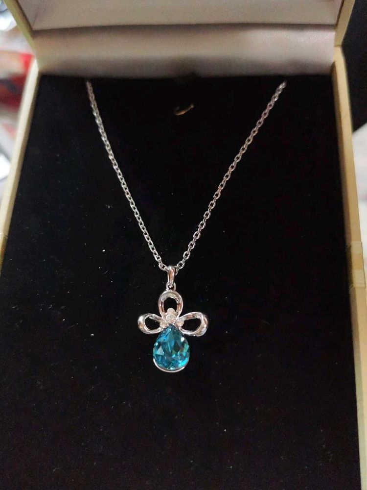 Swarovski Blue Pendant