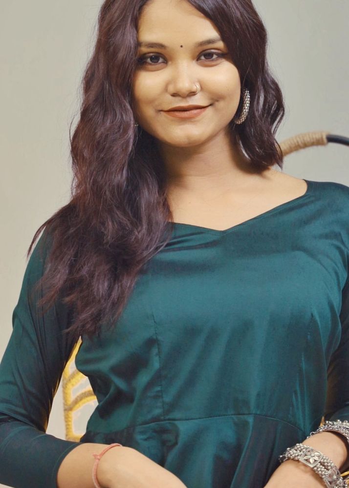 Green Plain Anarkali