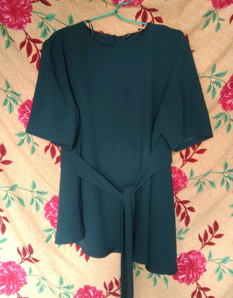 Zara Dark Green Top