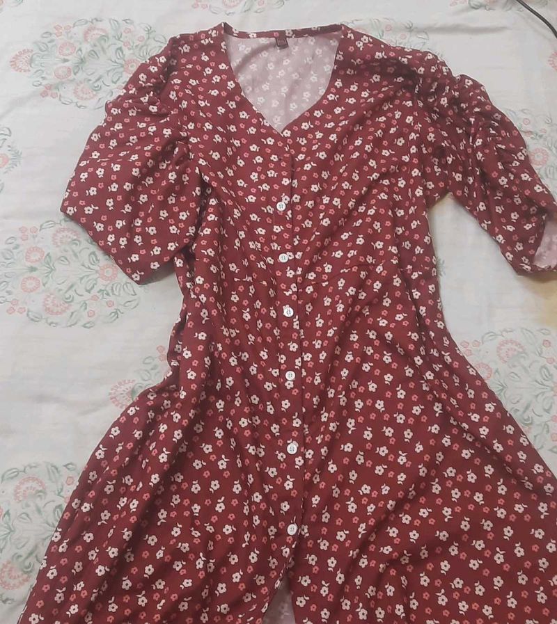 Floral Print Midi Dress