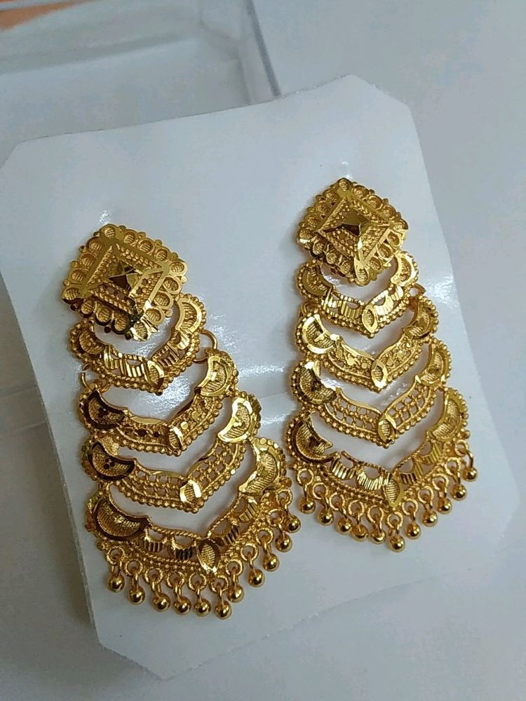 Earings Shri Hari Gold Plated Jewellery