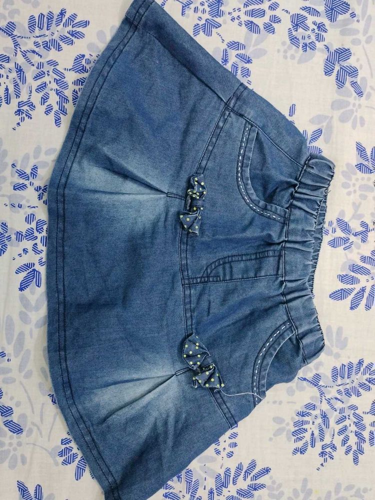 Cute Denim Skirt